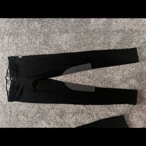 Devon-aire low rise black breech tights with suede knees medium 28-30